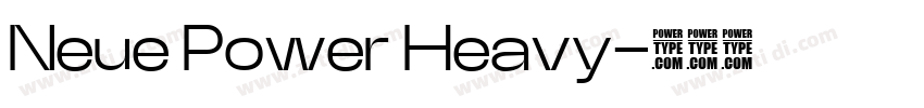 Neue Power Heavy字体转换